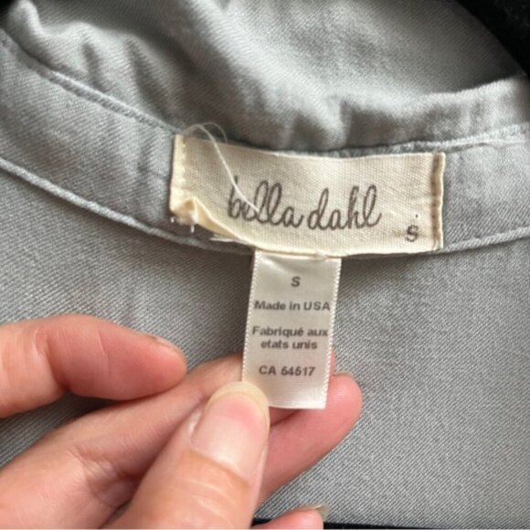 Bella Dahl pull over 1/2 button long sleeve shirt tail shirt Sz S - Picture 5 of 9
